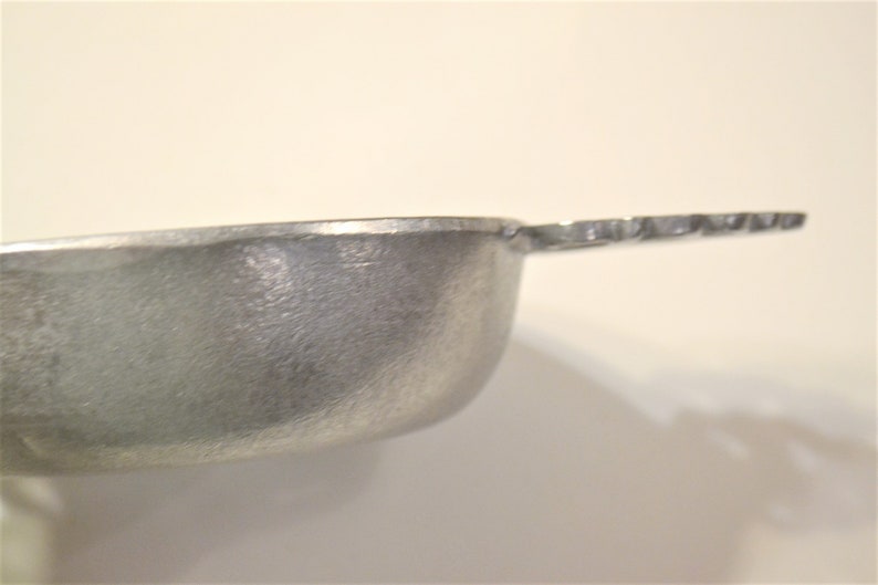 Vintage Wilton Pewter Porridge Bowl Double Handles Trinket Candy Dish Bicentennial Seal PanchosPorch