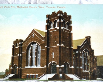 Vintage Toronto Postcard: High Park Methodist Church, 1906