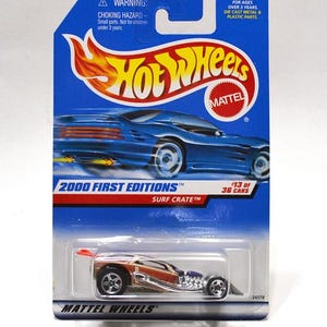 Vintage HOT WHEELS Surfcrate Diecast Car 1/64 Scale 2000 New Editions Series Mattel Wheels Unopened Collectible Panchosporch