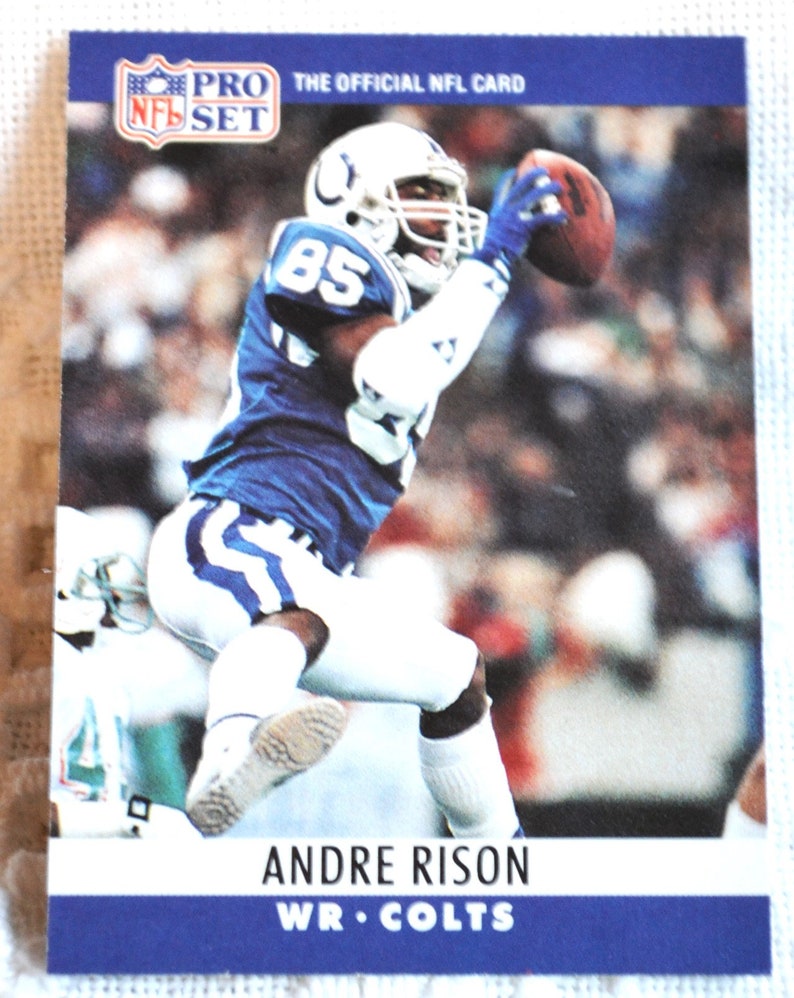 Pro Set Andre Rison Andre Rison Trading Card 85: 1990 Pro Set Football Colts Collectible ...