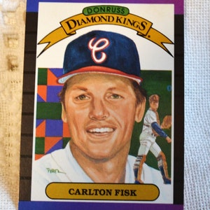 Carlton Fisk 1988 Donruss Diamond Kings Baseball Card - White Sox MLB Collectible