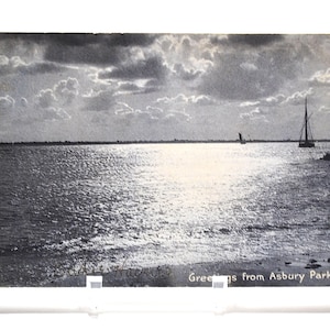 Carte postale vintage ASBURY PARK, New Jersey Greetings From Asbury Park, 1905, carte postale souvenir, souvenirs, papier éphémère, PanchosPorch