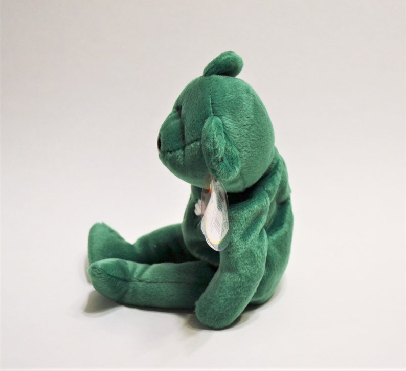 Vintage Ty Erin Beanie Baby Green Bear Plush Toy Collectible - Etsy