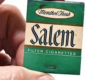 matches cigarettes Salem Cigarette Match Book