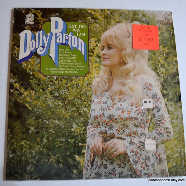Vintage DOLLY PARTON Album Just the Way I Am Album LP Vinyl 1970s Country Music Pickwick Rca Records Vtg Record Album Prop PanchosPorch