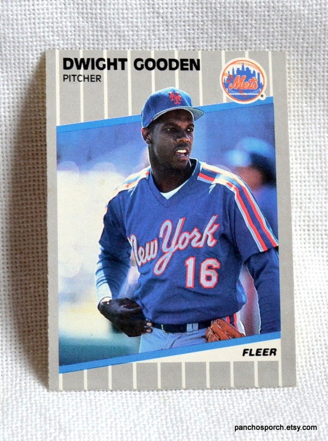 Dwight Gooden Baseball Card No 36 Fleer 1989 MLB Baseball New York Mets Vintage Trading Card