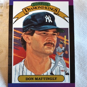 Don Mattingly 1988 Donruss Diamond Kings Baseball Card - Yankees MLB Vintage Collectible
