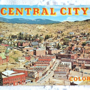 Carte postale vintage COLORADO, ville minière, ville minière, souvenir, carte postale usagée, souvenirs, papier publicitaire éphémères PanchosPorch