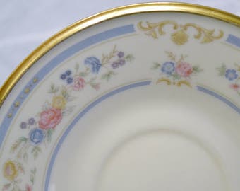 Vintage Lenox China Raleigh Saucer Floral Design Replacement USA PanchosPorch