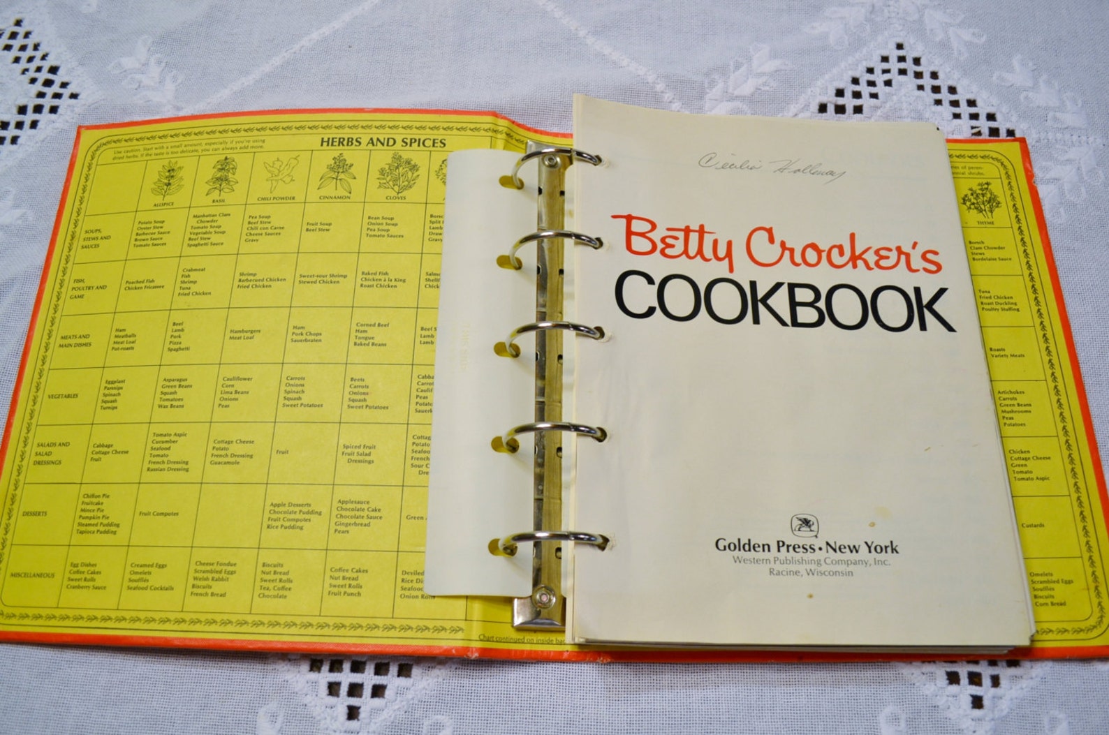 Vintage Betty Crocker Cookbook 1976 Recipe Book 5 Ring Binder Etsy