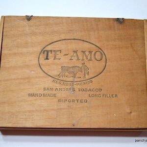 Lot of 7 Empty Wooden Cigar Boxes - Las Cabrillas, Anejo, Te-Amo