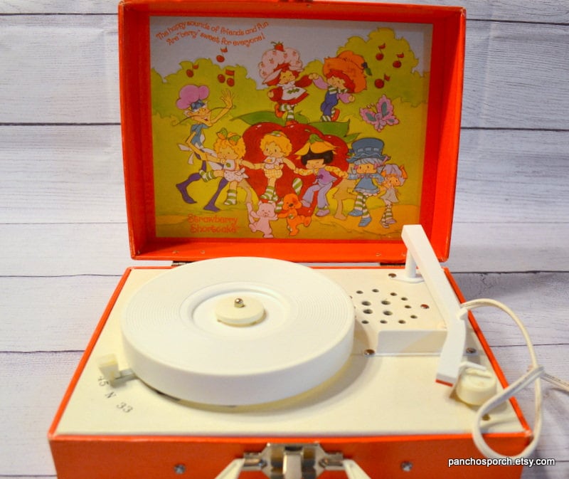 Reserved Vintage Strawberry Shortcake Record Player Phonograph Etsy