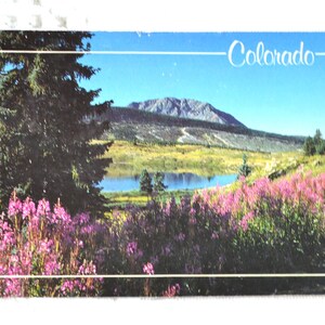 vintage COLORADO carte postale Upper Molas Lake Million Dollar Highway Americana carte postale souvenirs papier publicitaire éphémères PanchosPorch