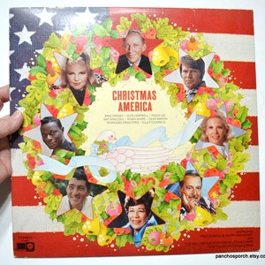 Vintage CHRISTMAS AMERICA Album Classic Holiday Songs Music Family Memories Cosby Shore Vinyl LP Vtg Record Album Photo Prop PanchosPorch