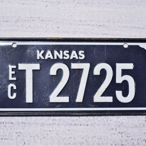Vintage Kansas License Plate - Etsy