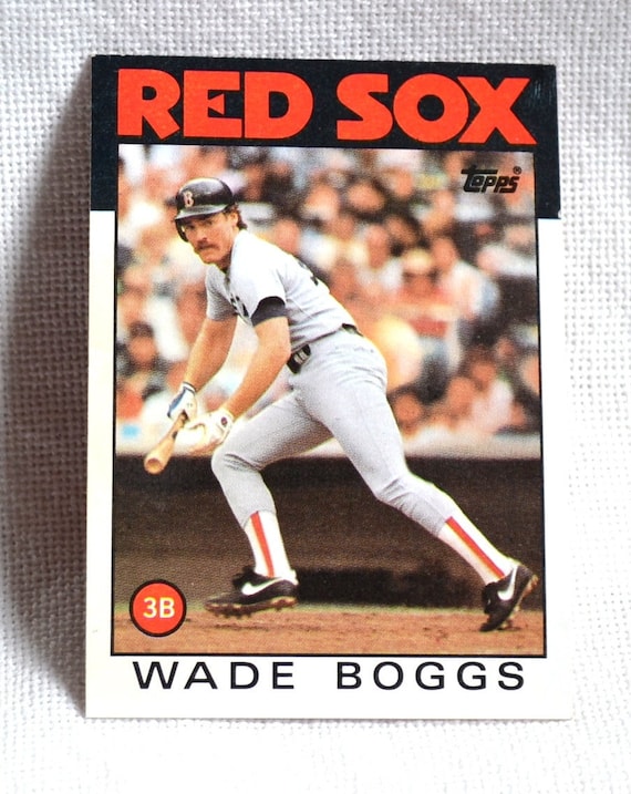 Wade Boggs Baseball Card 510: 1986 Topps Boston Red Sox - Etsy Canada