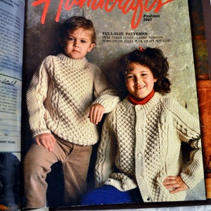 Vintage Handcrafts Magazines in Binder 8 Issues 1980s Knit Crochet Sew ...