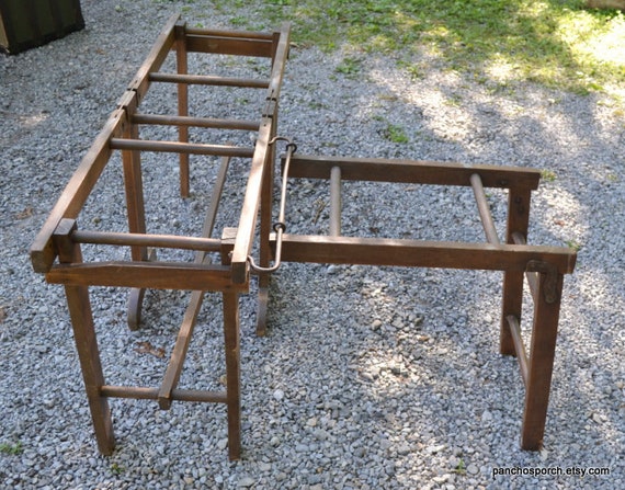 Vintage Wood Folding Wash Tub Stand: Primitive Farmhouse Decor - Etsy