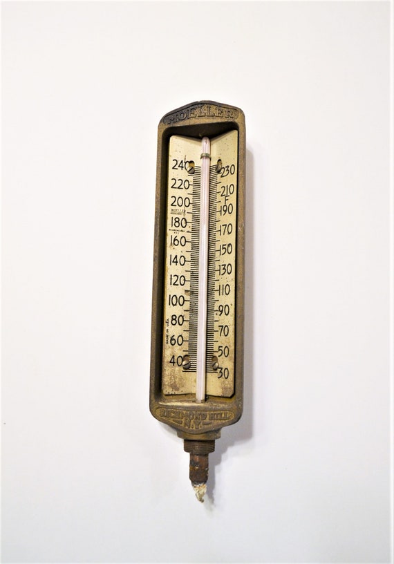 Binder-clip to hold the thermometer while steaming