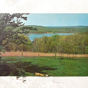 Vintage ARKANSAS Postcard Cherokee Village Lake Sequoya 1960's Souvenir Post Card