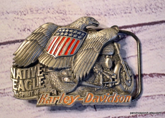 Vintage Harley Davidson Belt Buckle 