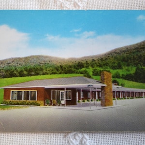 Carte postale vintage WEST VIRGINIA Bel Air Motel Bluefield carte postale souvenir Americana Memorabilia Paper Ephemera PanchosPorch
