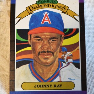Johnny Ray 1988 Donruss Diamond Kings Baseball Card - Angels MLB Collectible