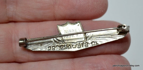 Vintage UNITED AIRLINES Jr Stewardess Wings Pin B… - image 4