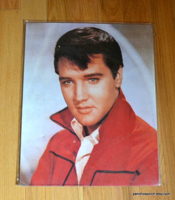 Vintage Elvis Presley Poster: Red Jacket, 1986 Rock N Roll