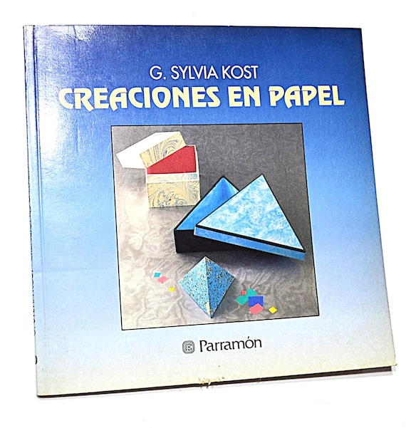 Vintage Spanish Craft Book: Creaciones en Papel, DIY Handmade Cards