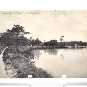 Vintage ASBURY PARK carte postale New Jersey Loch Arbor Deal Lake 1907 carte postale souvenir souvenirs papier éphémères PanchosPorch
