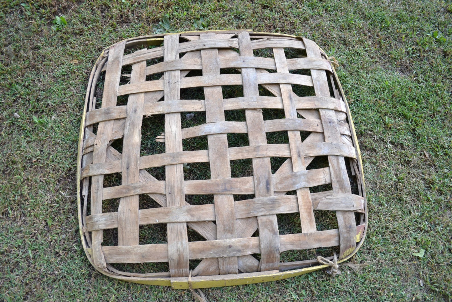 RESERVED Vintage Tobacco Basket Rustic Primitive Decor Etsy