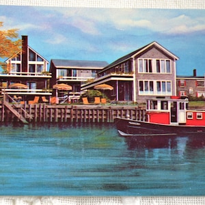 Vintage MASSACHUSETTS carte postale Hargood House Paine peinture Cape Cod carte postale inutilisée souvenirs papier publicitaire éphémères PanchosPorch