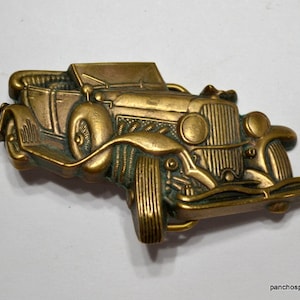 Vintage Rolls Royce Brass Belt Buckle: 1979 Baron Buckle
