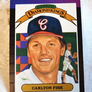 Carlton Fisk 1988 Donruss Diamond Kings Baseball Card
