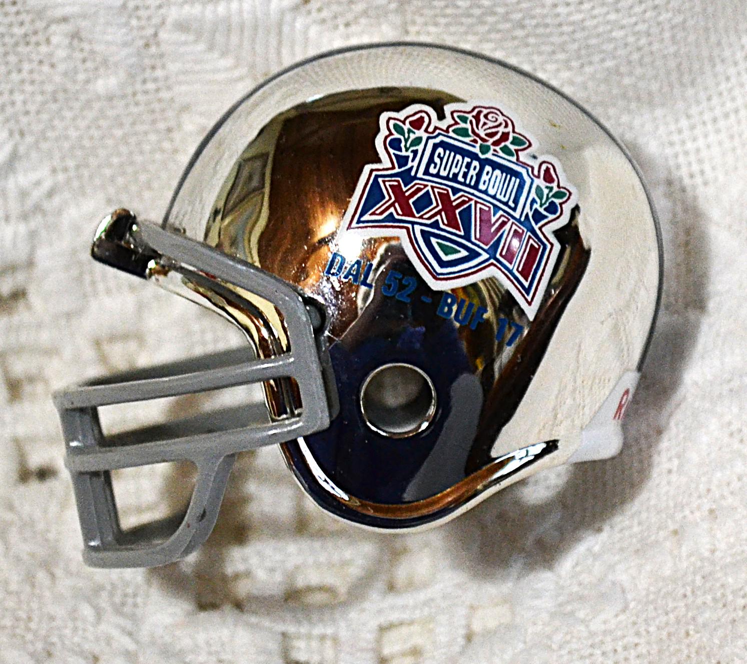 Vintage Super Bowl XXVII Mini Football Helmet: Cowboys Vs Bills - Etsy