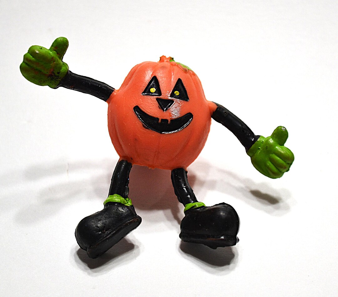 Vintage Jack O Lantern Pencil Topper: 1990s Halloween Pumpkin Figure - Etsy