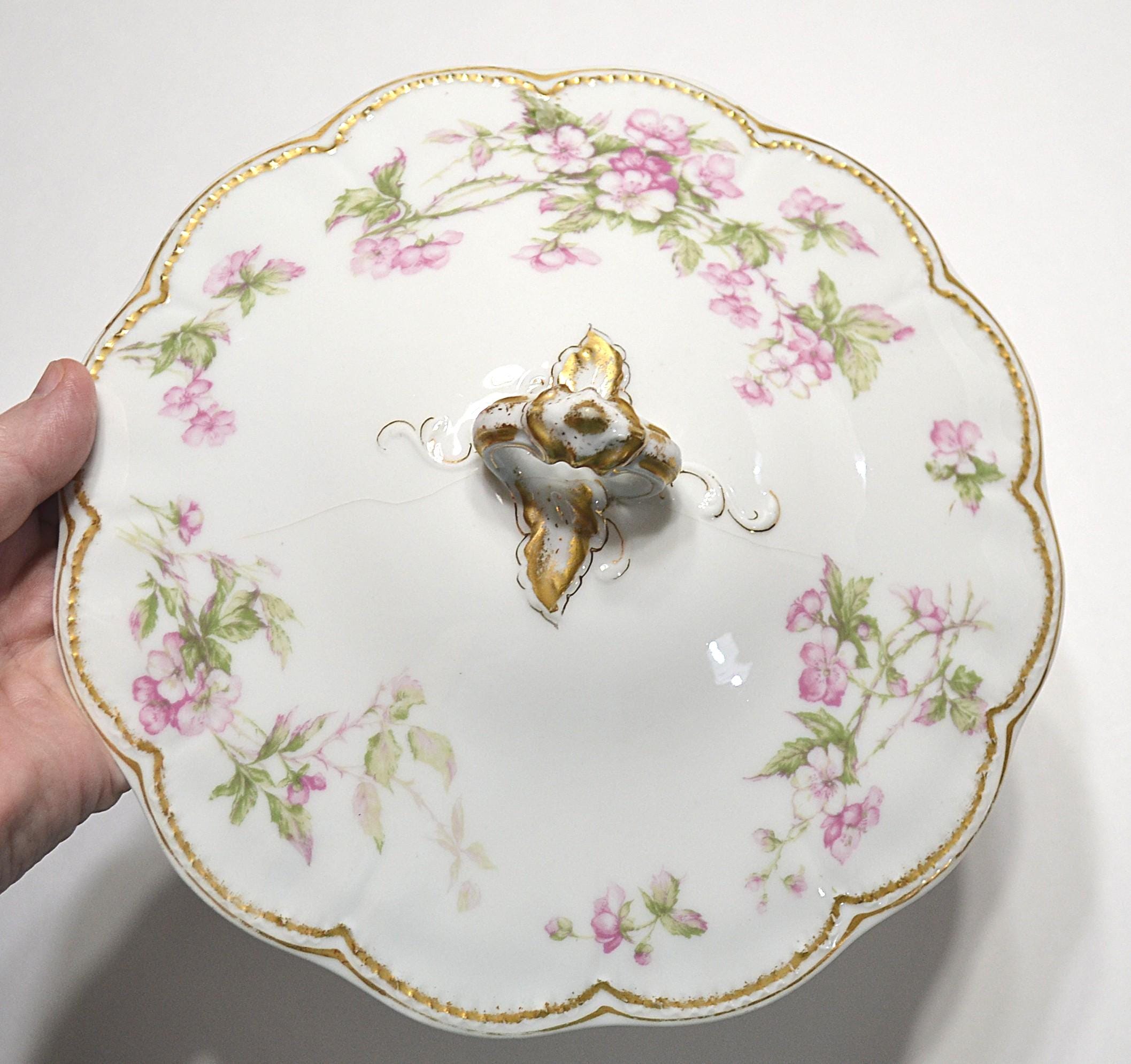 Haviland Limoges Pink Rose With Green Trim - Etsy
