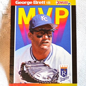 George Brett 1989 Donruss MVP Baseball Card - Royals MLB Collectible
