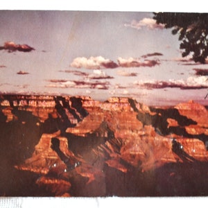 vintage ARIZONA carte postale Grand Canyon coucher de soleil panorama souvenir carte postale inutilisée souvenirs papier publicitaire éphémères PanchosPorch