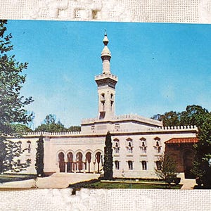 Vintage WASHINGTON DC carte postale centre islamique musée mosquée bibliothèque carte postale souvenir souvenirs papier éphémères PanchosPorch