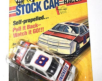 Vintage Stock Car Racer Friction Toy No 8 NASCAR Collectible KMS Inc