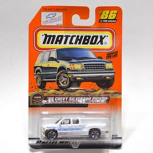 Vintage MATCHBOX 99 Chevy Silverado Pickup Diecast Truck 1/64 Scale 1999 Farm Series Mattel Unopened Collectible Panchosporch