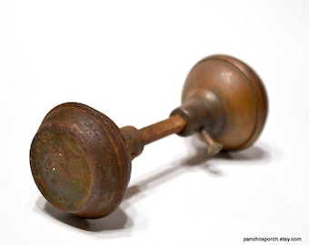 Vintage Brass Doorknob Set: Architectural Salvage, Old House Restoration