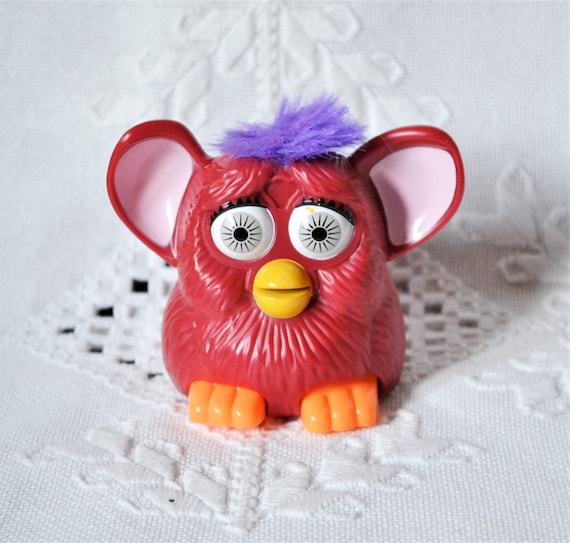 Vintage Furby Toy Mcdonalds Happy Meal Toy Purple Hair 1998 Kids