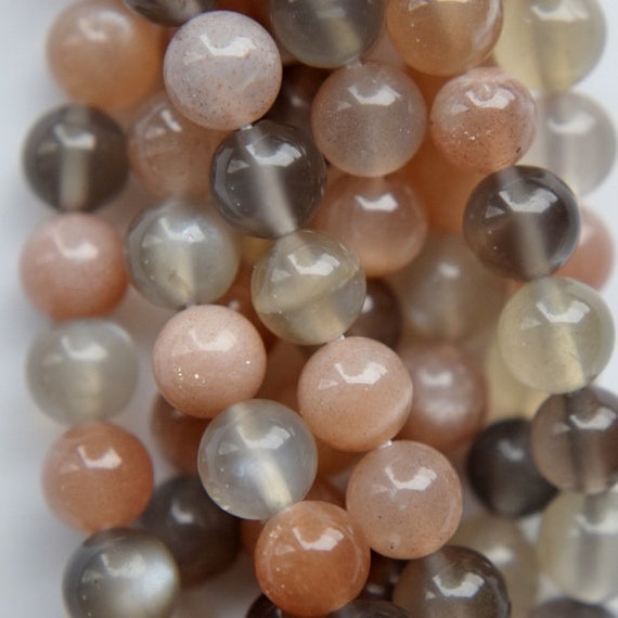 1 Strand of 8mm Natural Moonstone Beads Round