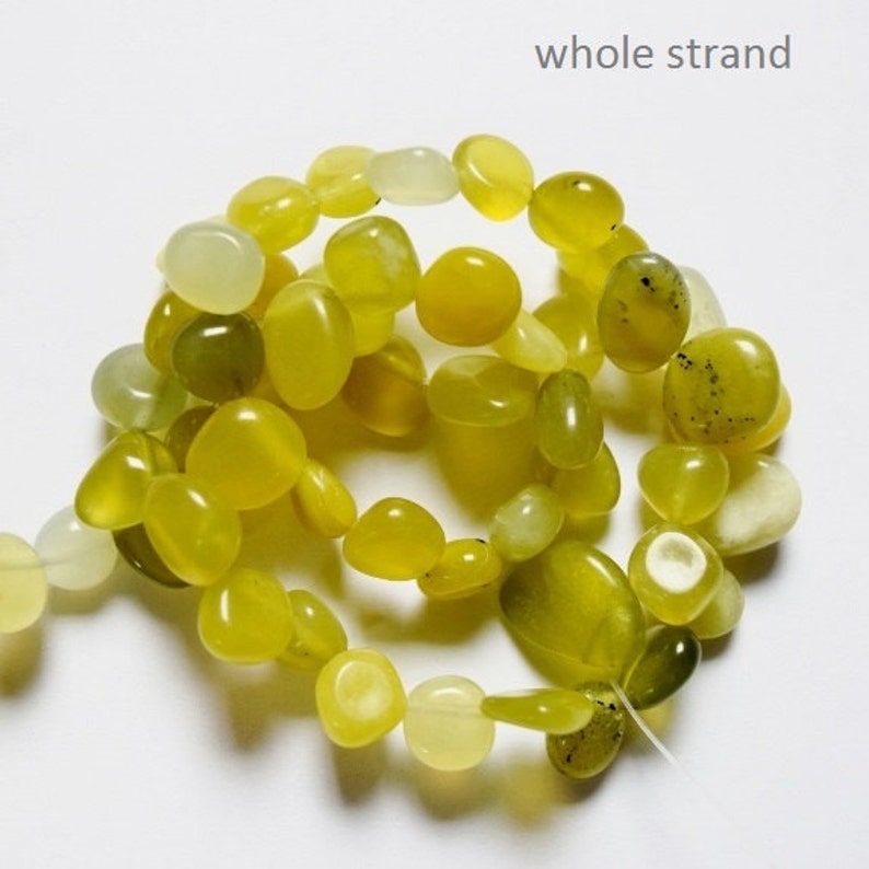 Natural Lemon Jade Drop Style Chip Beads Approx. 8 12 Mm Etsy