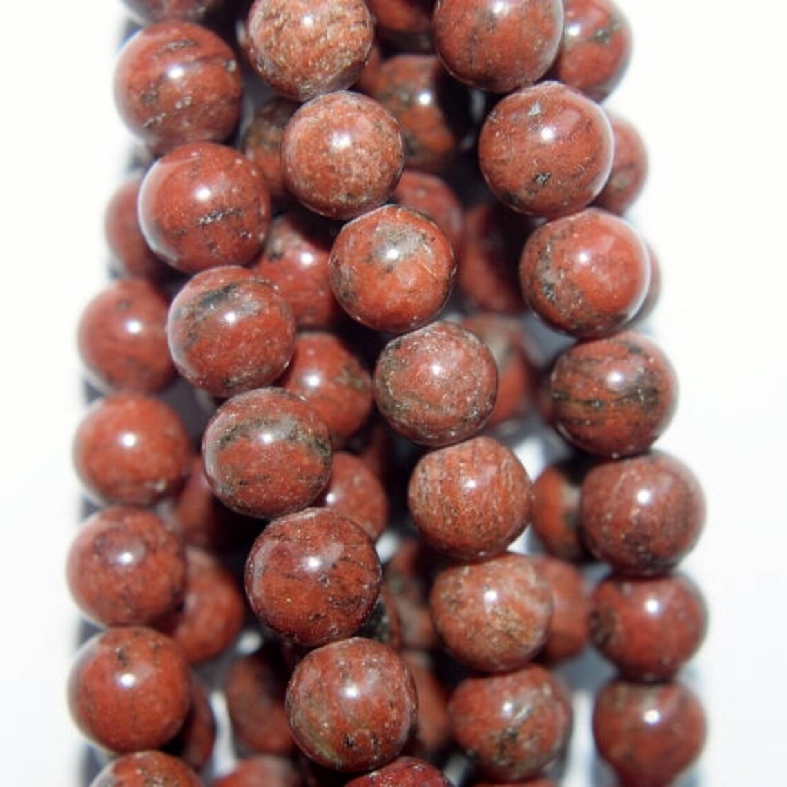 Genuine Red Sesame Jasper Beads Round 6 mm Gemstone Beads Etsy