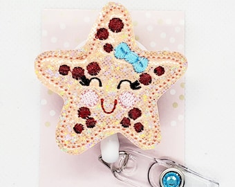 Starfish Badge Reel/Retractable Badge Reel/Nurse Badge Reel/Badge Holder/ID Holder/Badge Reel/Nurse Gift/Summer badge/Sea Life/Kawaii Star