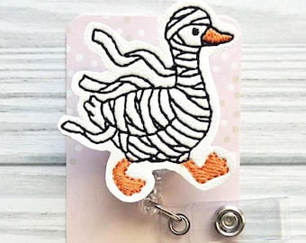 Fall Cowboy Goose Badge Reel/Western/Badge Holder/ID Holder/Badge Reel/Nurse Badge/Nurse Gift/Retractable Badge/Interchangeable Badge/Autumn